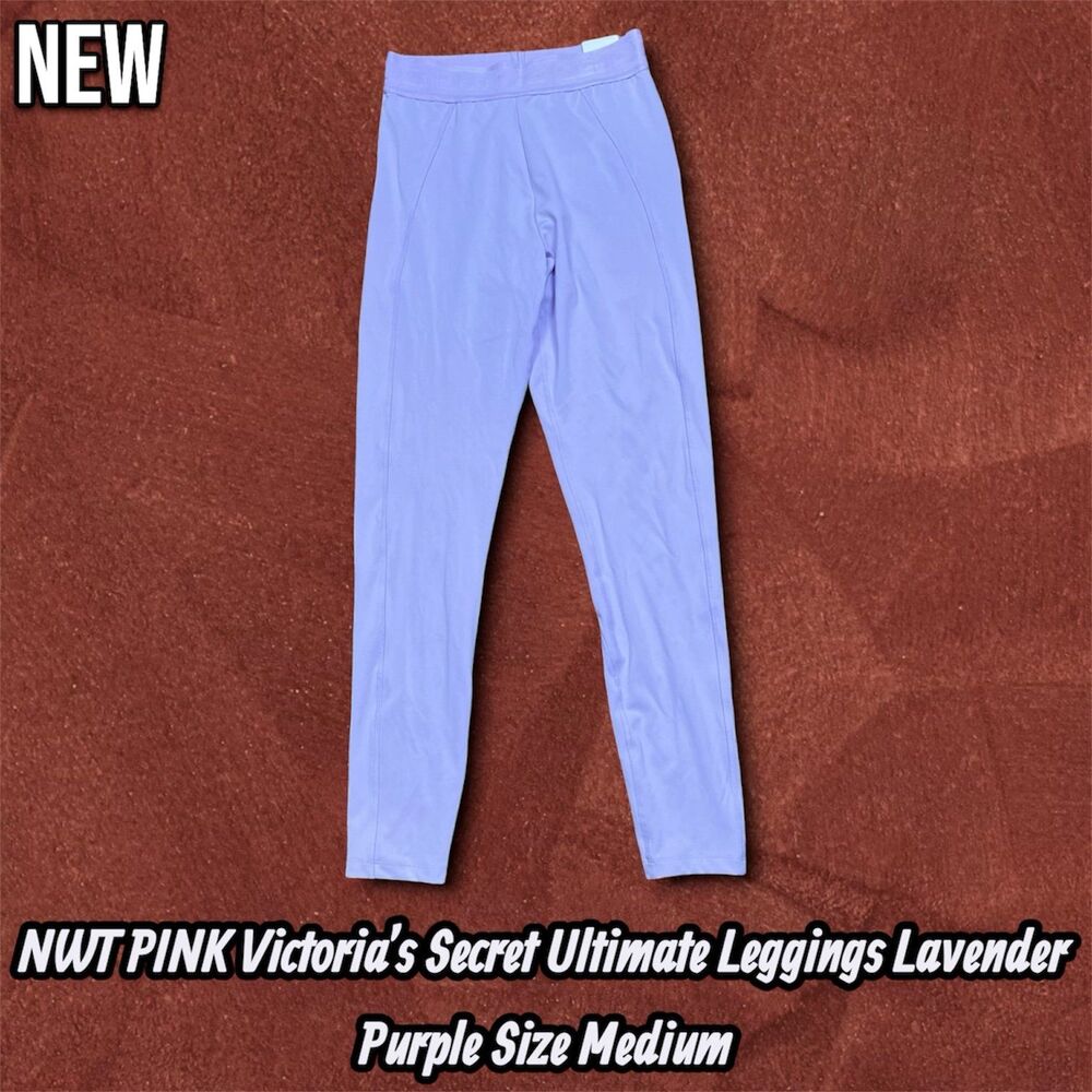 NEW NWT PINK Victoria’s Secret Ultimate Leggings Lavender Purple Size Medium
